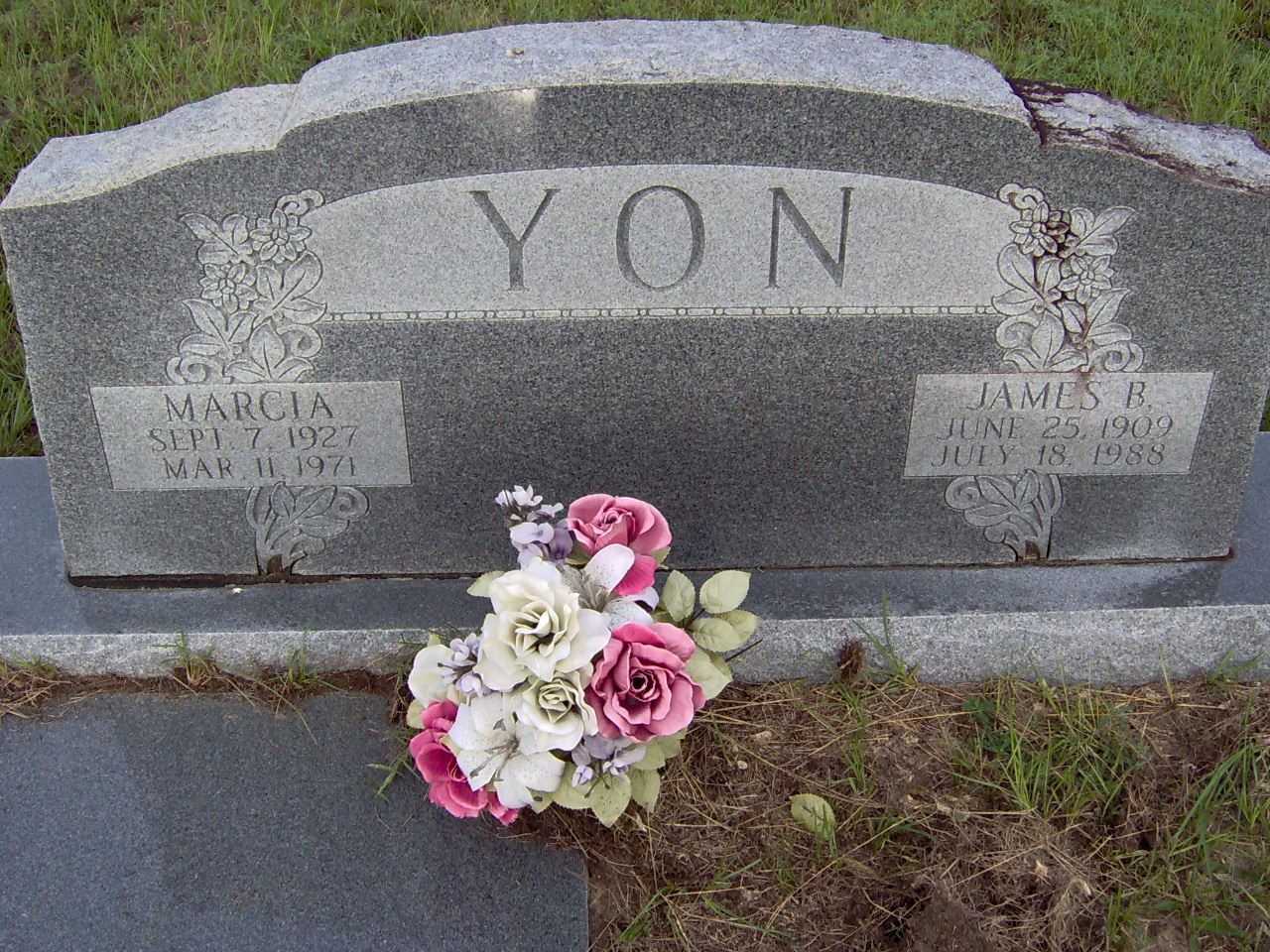 Headstone for Yon, Marcia